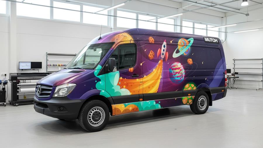 Mutoh et Grafityp testent l'encre Aquafuze pour les applications de wrapping