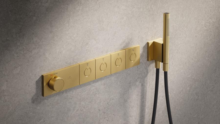Tot vijf douchefuncties met Grohtherm Aqua Tiles