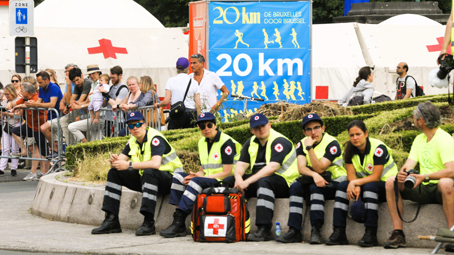 20 km van Brussel: anti-hyperthermie-eenheden worden ingezet
